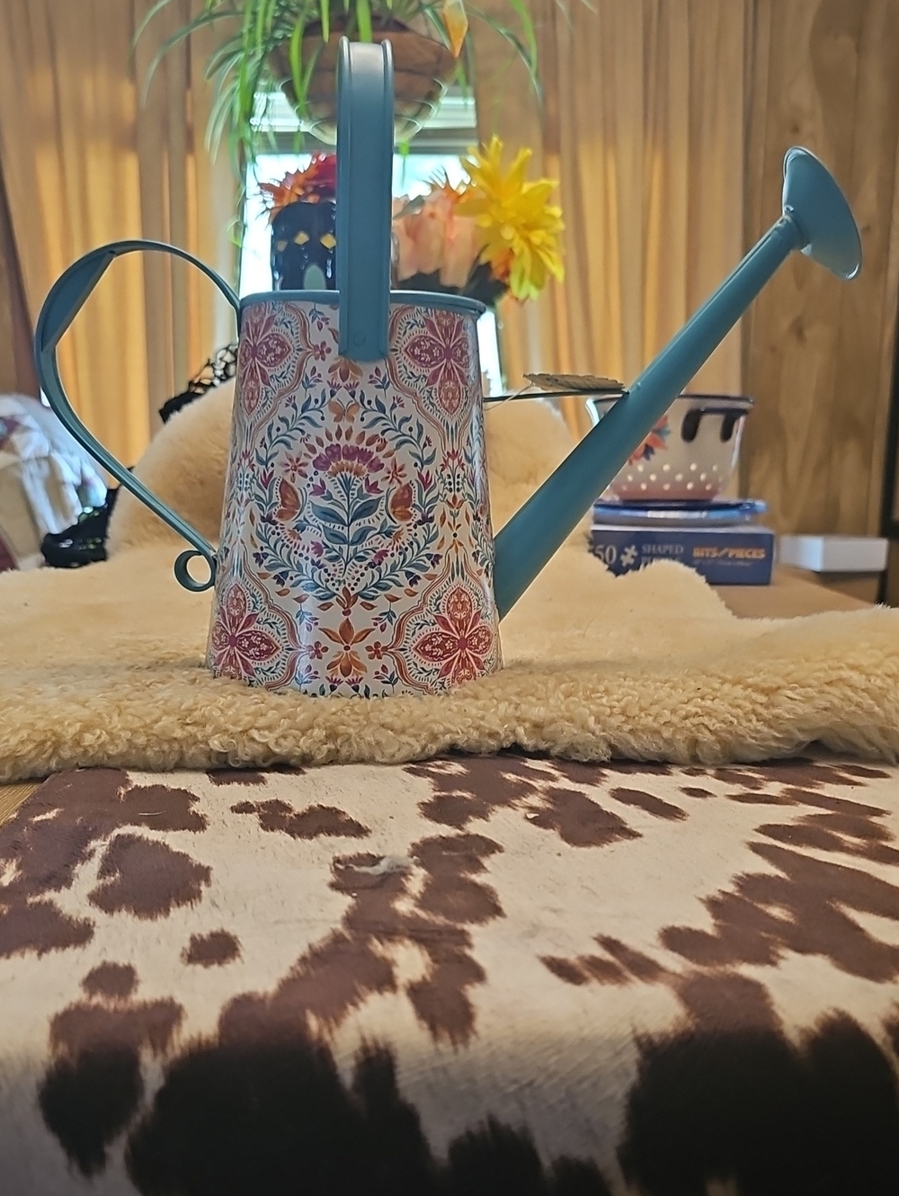 The Pioneer Woman Blue Floral Patterned Watering Can